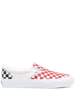 Vans: Белые кроссовки Classic Slip On