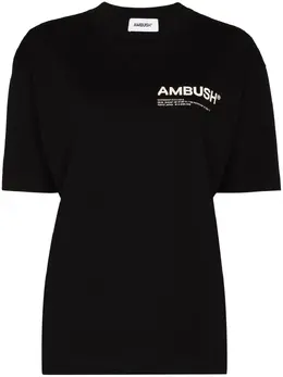 AMBUSH: Чёрная футболка  Workshop