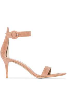 Gianvito Rossi: Бежевые сандалии  Portofino