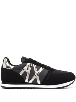 Armani Exchange: Чёрные кроссовки 