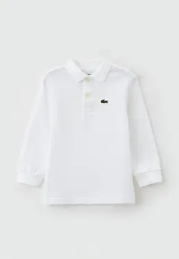 Lacoste: Белое поло 