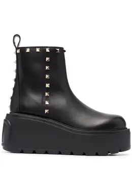 Valentino Garavani: Чёрные ботинки 