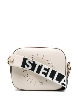 Stella McCartney: Белая сумка через плечо  Stella Logo