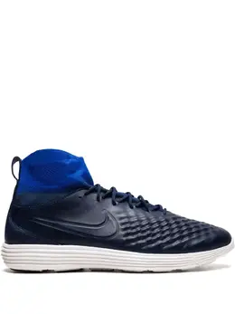 Nike: Голубые кроссовки  Lunar Magista 2 Flyknit