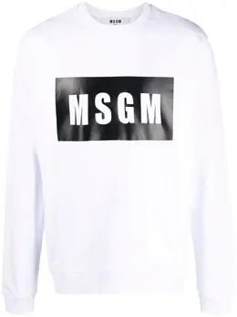 MSGM: Свитшот  Box с принтом