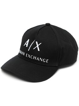 Armani Exchange: Чёрная кепка 