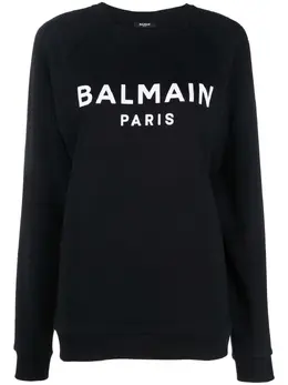 Balmain: Свитшот с принтом 