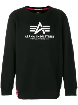 Alpha Industries: Чёрный свитер 