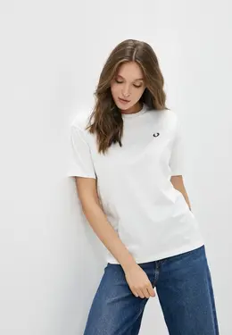 Fred Perry: Белая футболка 