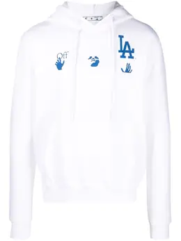 Off-White: Толстовка  LA Dodgers с принтом