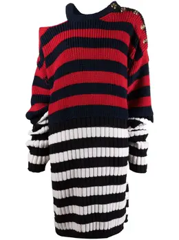 Balmain: Трикотажное платье 