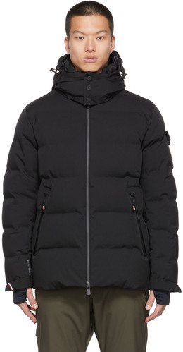 Moncler Grenoble: Чёрный пуховик 