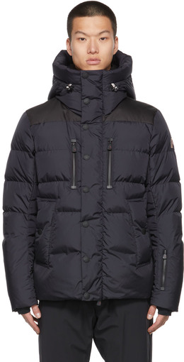 Moncler Grenoble: Тёмный пуховик 