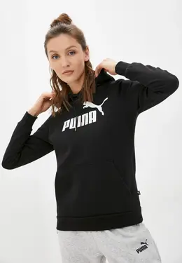 PUMA: Чёрная толстовка 