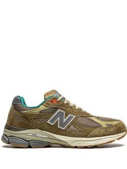 New Balance: Зелёные кроссовки  990