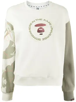 AAPE BY *A BATHING APE®: Свитшот с принтом