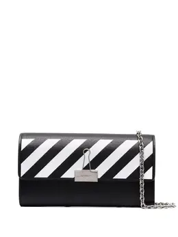 Off-White: Чёрная сумка  Binder Chain