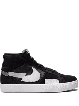 Nike: Белые кроссовки SB Blazer Mid