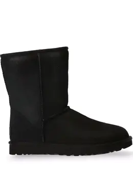 UGG: Чёрные ботинки  Classic Short
