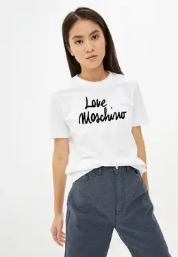 Love Moschino: Белая футболка 