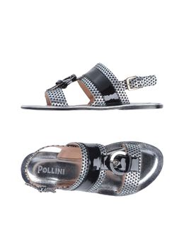 POLLINI: Чёрные сандалии 