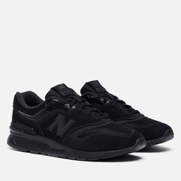 New Balance: Чёрные кроссовки 