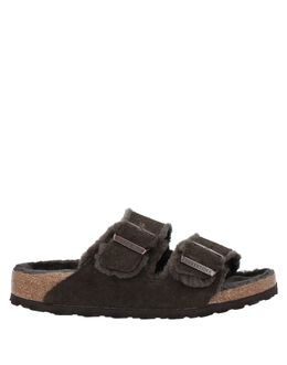 BIRKENSTOCK: Тёмные сандалии 