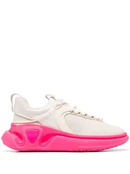 Balmain: Белые кроссовки  B-Runner