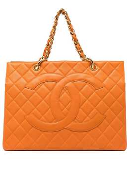 Chanel Pre-Owned: Оранжевая сумка 