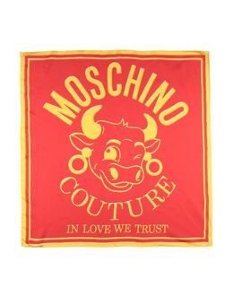 MOSCHINO: Красный шарф 