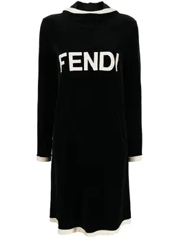 Fendi Pre-Owned: Платье с капюшоном