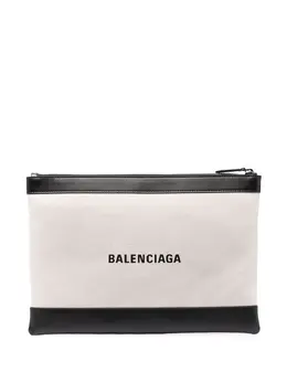 Balenciaga: Клатч с принтом