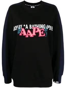 AAPE BY *A BATHING APE®: Свитшот с принтом 