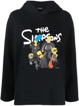 Balenciaga: Толстовка The Simpsons с принтом