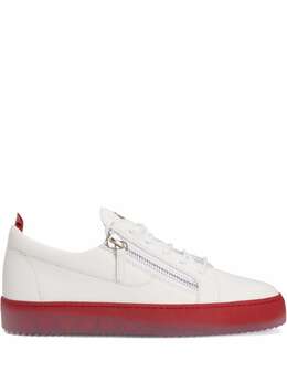 Giuseppe Zanotti: Белые кроссовки  Frankie