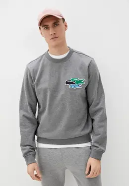 Lacoste: Серый свитшот