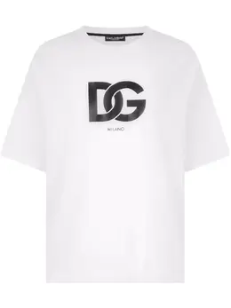Dolce & Gabbana: Хлопковая футболка  DG