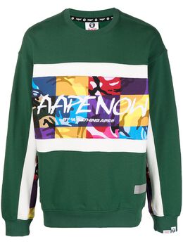 AAPE BY *A BATHING APE®: Свитер с принтом