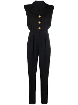 Balmain: Комбинезон без рукава 