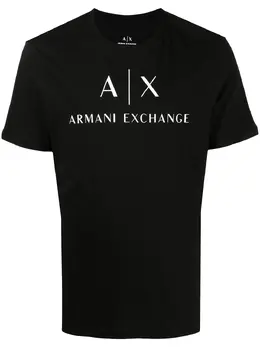 Armani Exchange: Футболка с принтом 