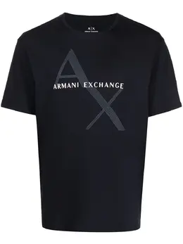 Armani Exchange: Футболка с принтом 