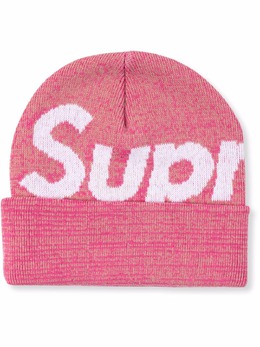 Supreme: Розовая шапка  Big Logo