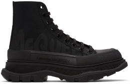 Alexander McQueen: Чёрные кеды Tread Slick