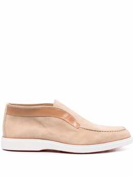 Santoni: Бежевые туфли 