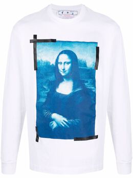 Off-White: Белый свитшот  Monalisa