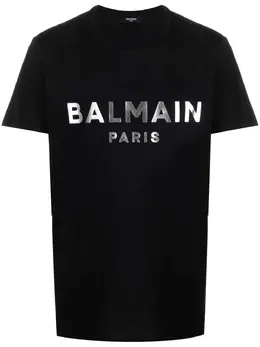 Balmain: Футболка с принтом