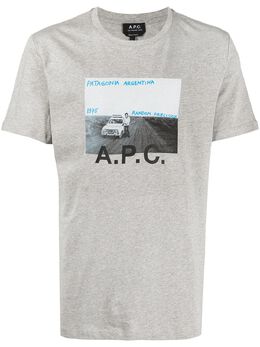 A.P.C.: Футболка с принтом 