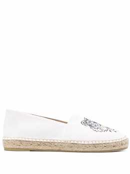 Kenzo: Белые мокасины 