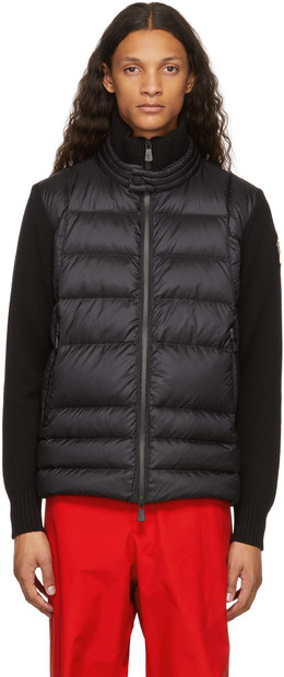 Moncler Grenoble: Чёрный кардиган 