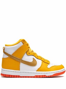 Nike: Жёлтые кроссовки  Dunk High